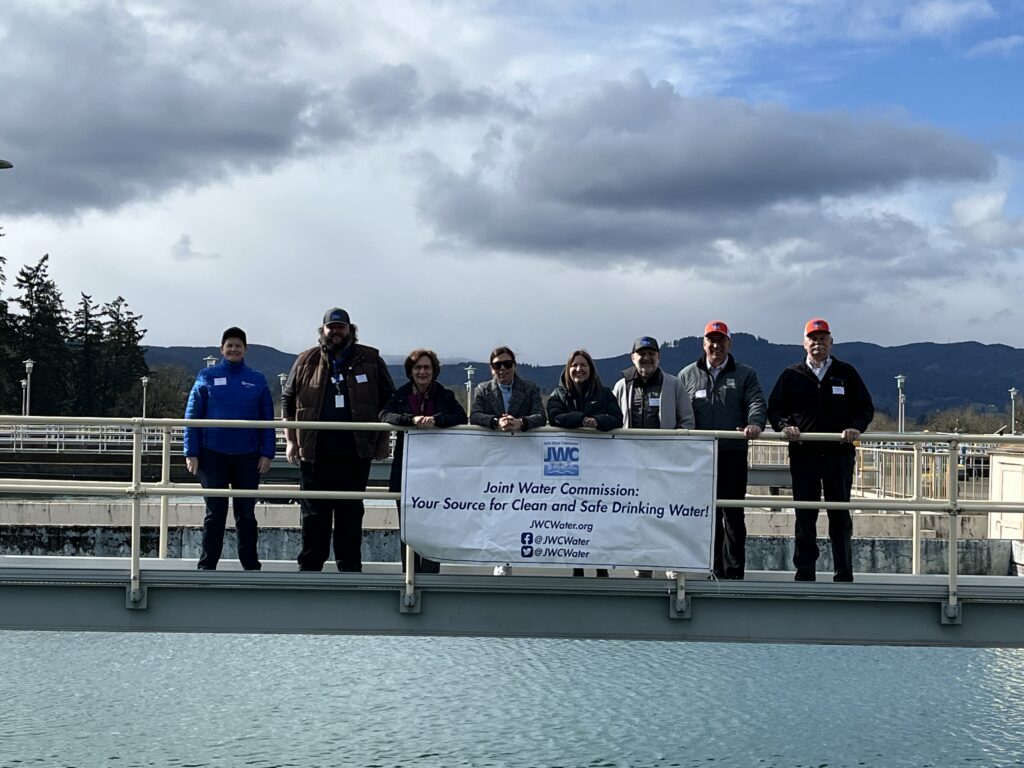 JWC Commissioners, Mayors Pace, Beatty, and Wenzl, and Representative Bonamici.