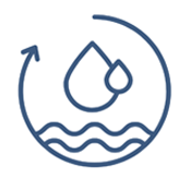 icon of a circle surrounding a water droplet